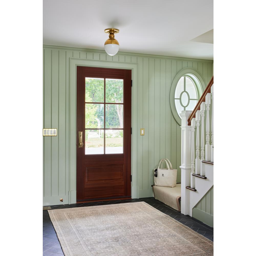 Traditional Rectangle Area Rug, Green, 3' X 5'. Picture 10