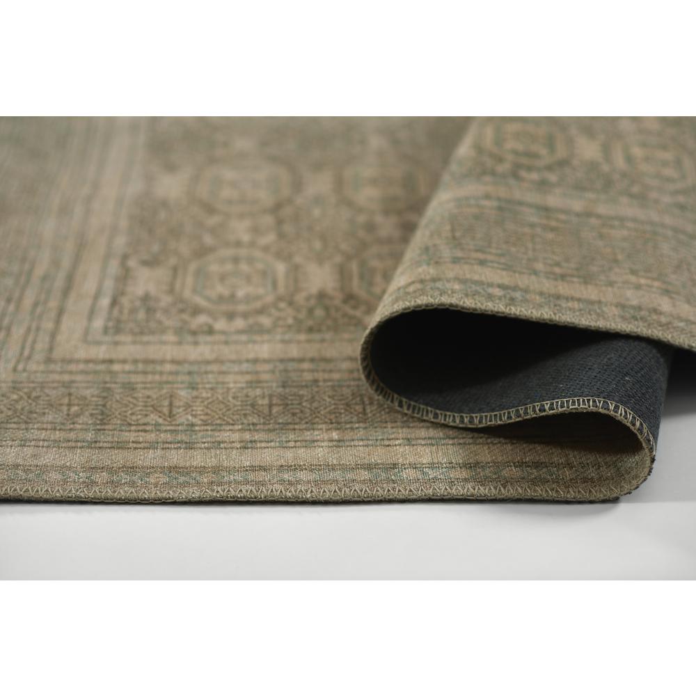 Traditional Rectangle Area Rug, Green, 3' X 5'. Picture 8