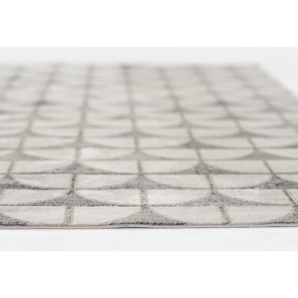 Contemporary Rectangle Area Rug, Charcoal, 5'1" X 7'7". Picture 4