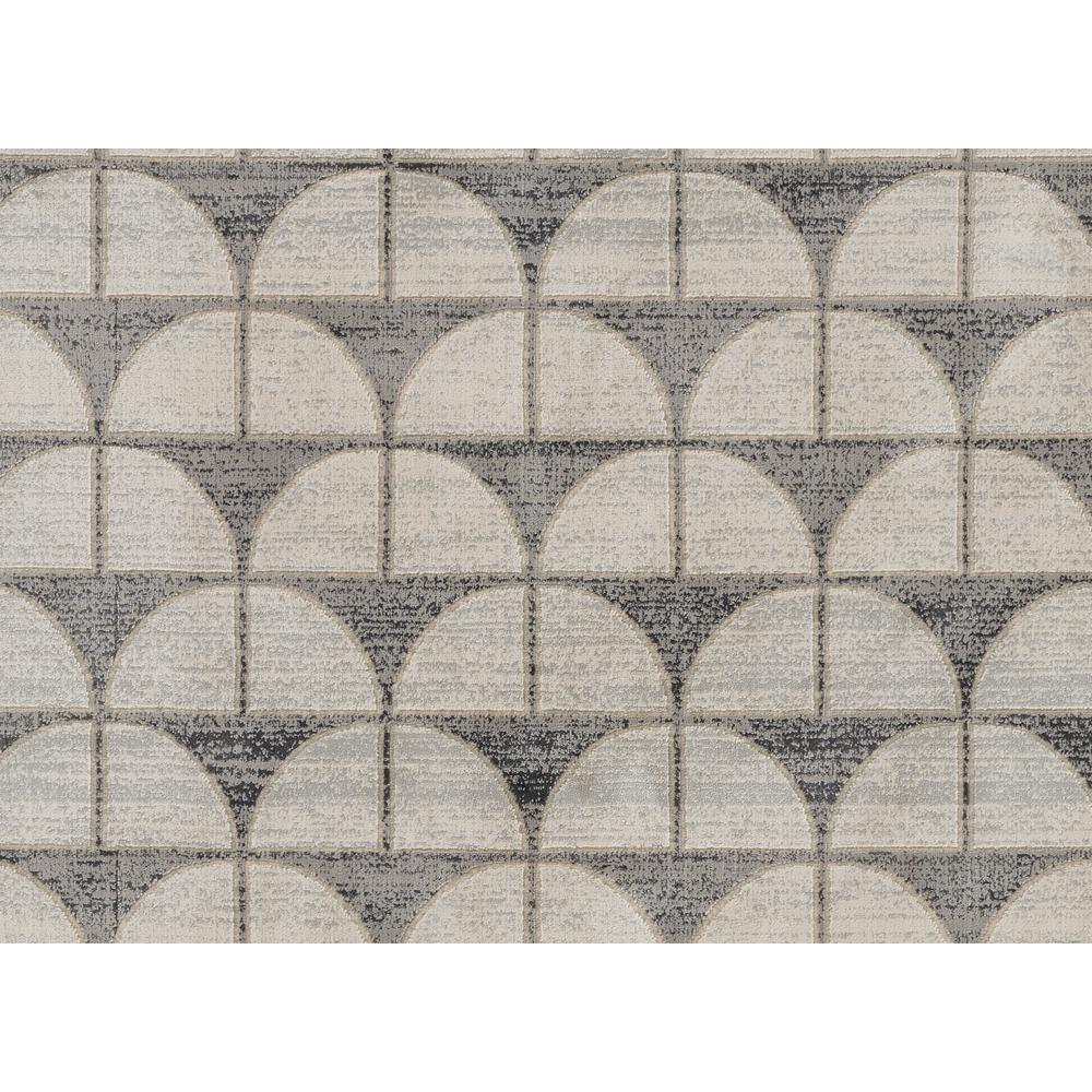 Contemporary Rectangle Area Rug, Charcoal, 5'1" X 7'7". Picture 6