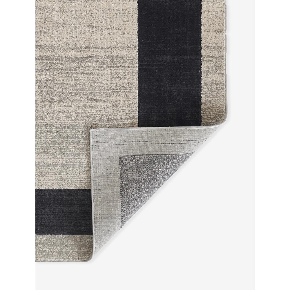 Contemporary Rectangle Area Rug, Charcoal, 5'1" X 7'7". Picture 2