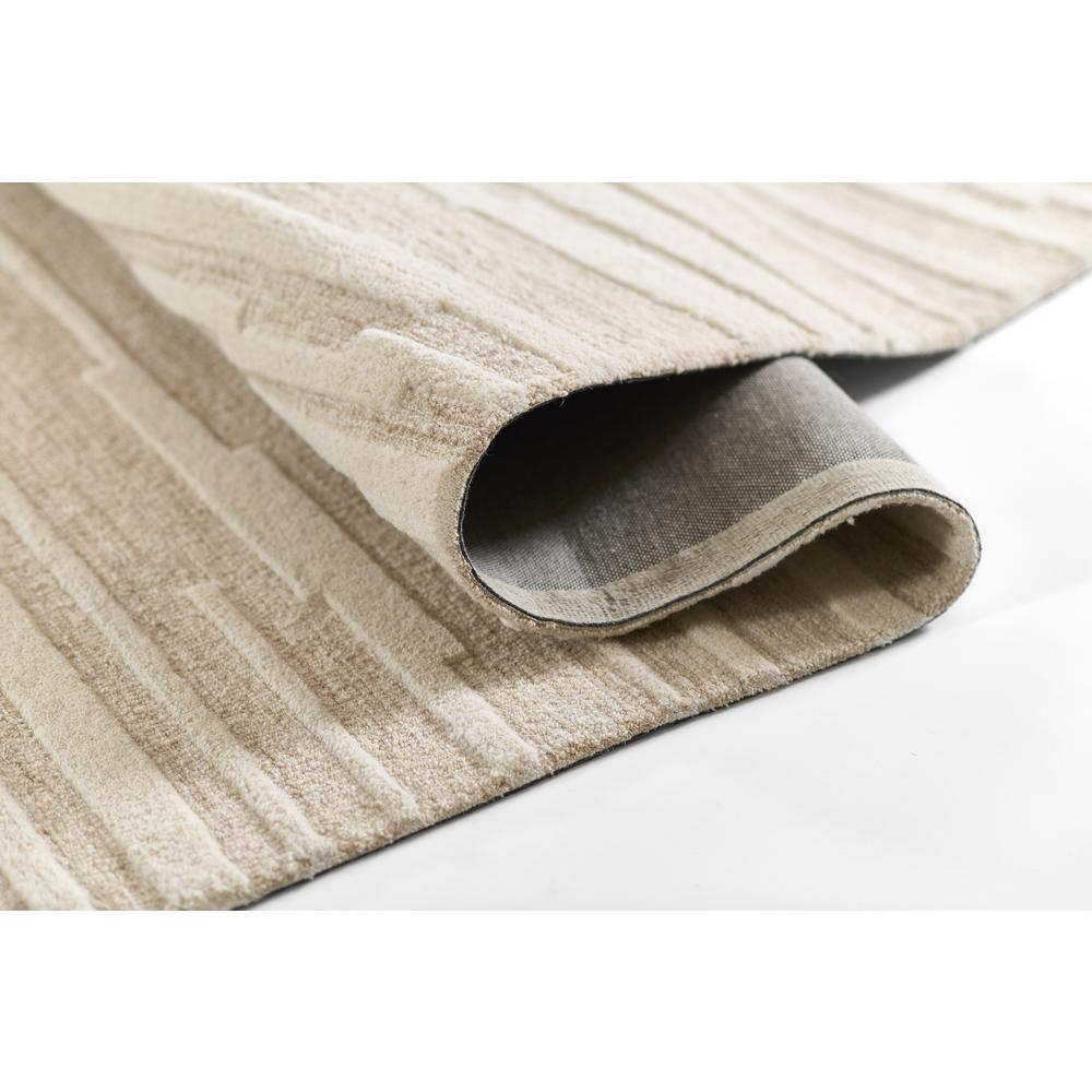 Contemporary Rectangle Area Rug, Taupe, 8' X 10'. Picture 6