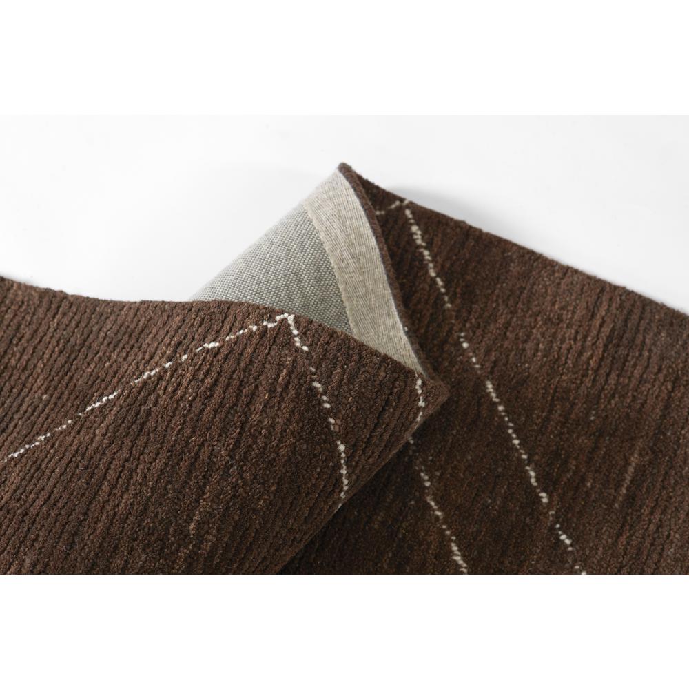 Contemporary Rectangle Area Rug, Brown, 8' X 10'. Picture 9