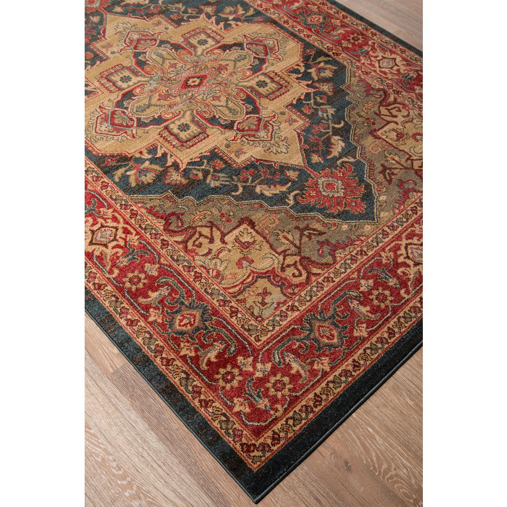 Traditional Rectangle Area Rug, Navy, 5'3" X 7'6". Picture 2