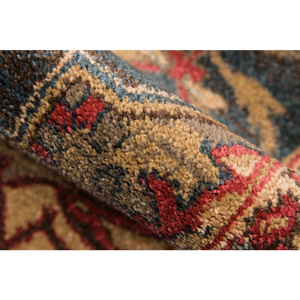 Traditional Rectangle Area Rug, Navy, 5'3" X 7'6". Picture 4