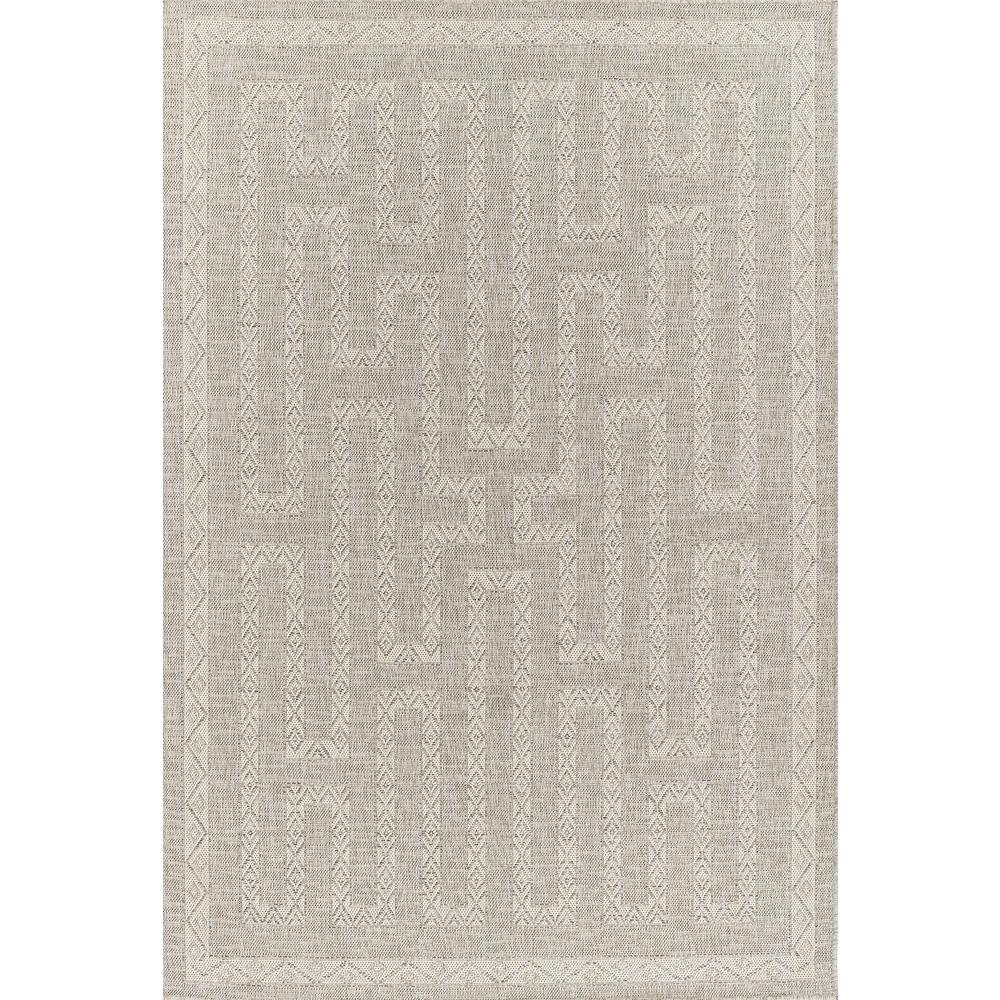 Transitional Rectangle Area Rug, Grey, 4'1" X 6'. Picture 1