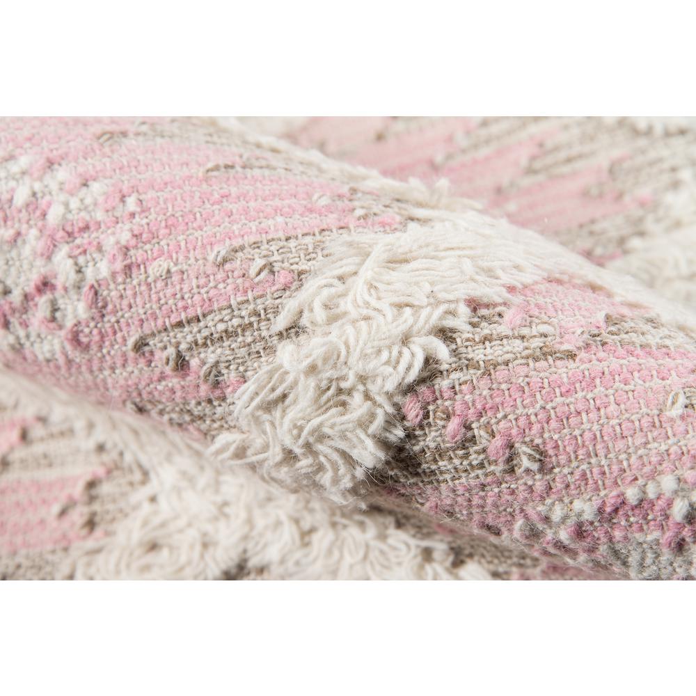 Contemporary Rectangle Area Rug, Pink, 5' X 7'. Picture 4