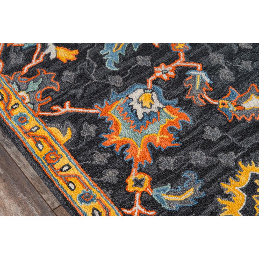 Traditional Rectangle Area Rug, Charcoal, 5' X 8'. Picture 3