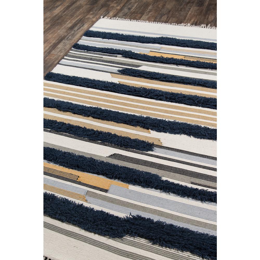 Contemporary Rectangle Area Rug, Navy, 5' X 7'. Picture 2