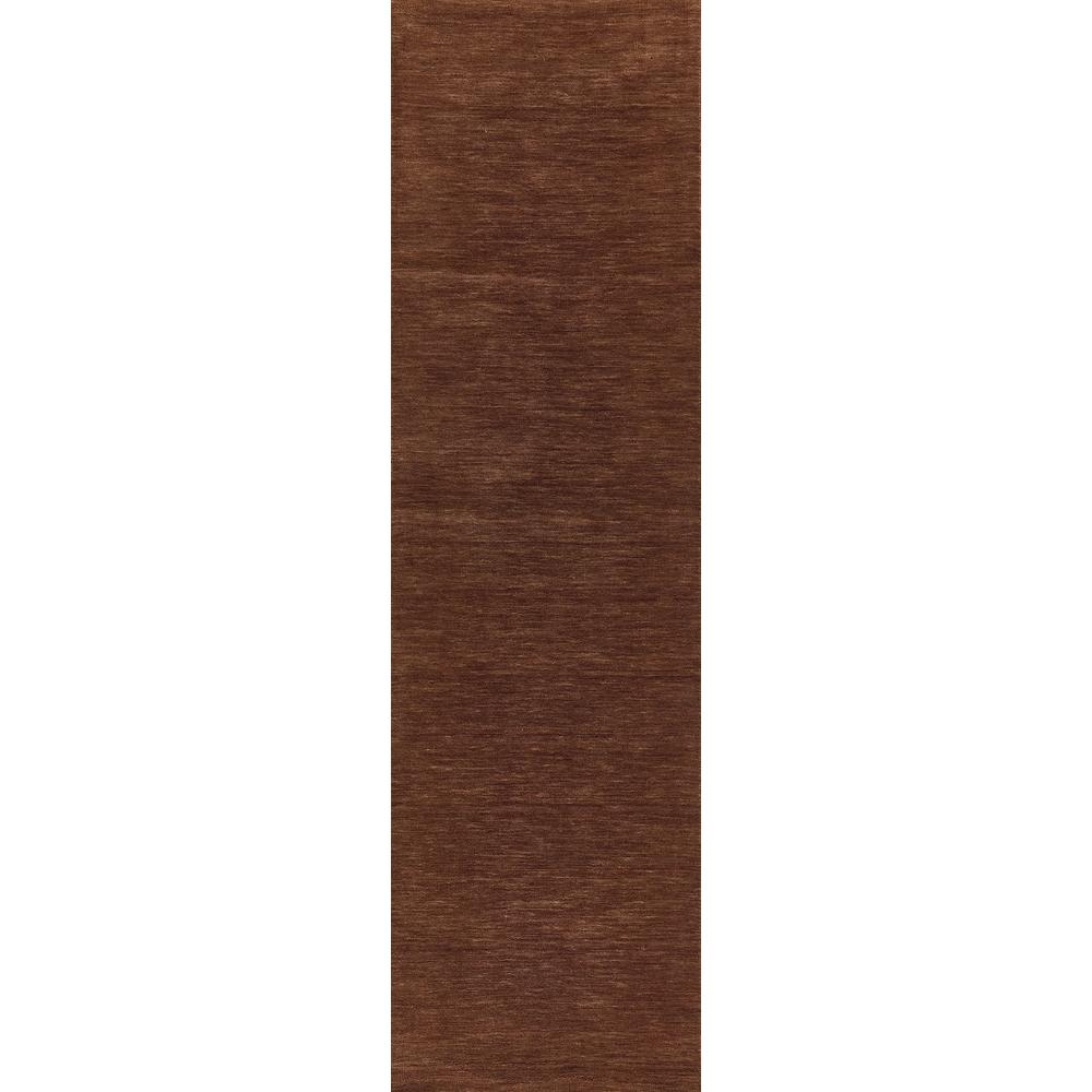 Contemporary Rectangle Area Rug, Copper, 9' X 12'. Picture 5