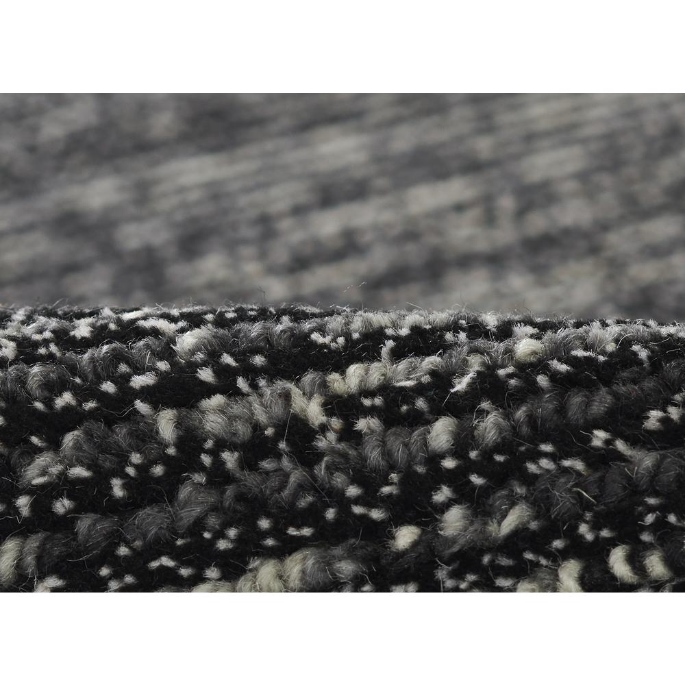 Contemporary Rectangle Area Rug, Charcoal, 5' X 8'. Picture 4