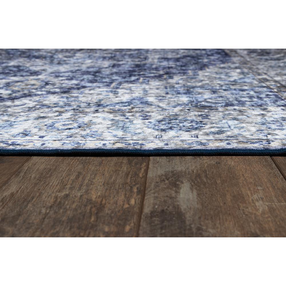 Traditional Rectangle Area Rug, Blue, 5' X 8'. Picture 3
