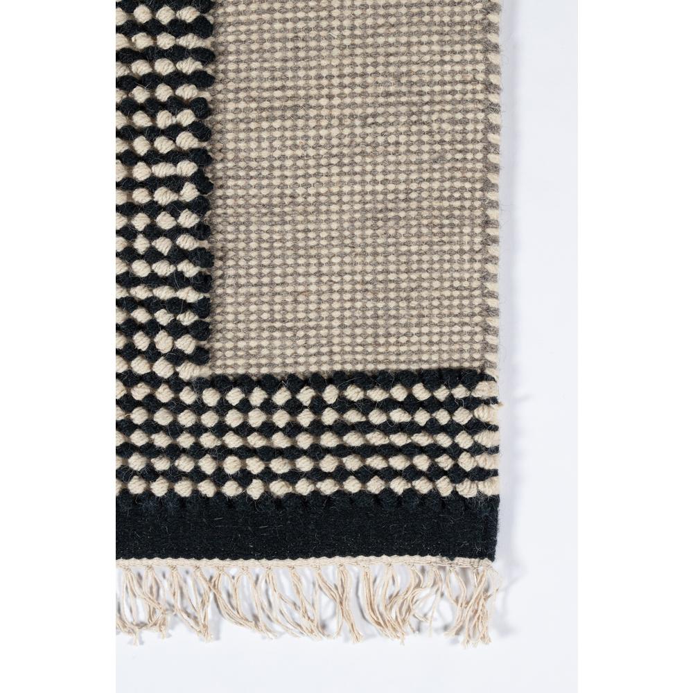 Contemporary Rectangle Area Rug, Black, 5' X 7'6". Picture 2