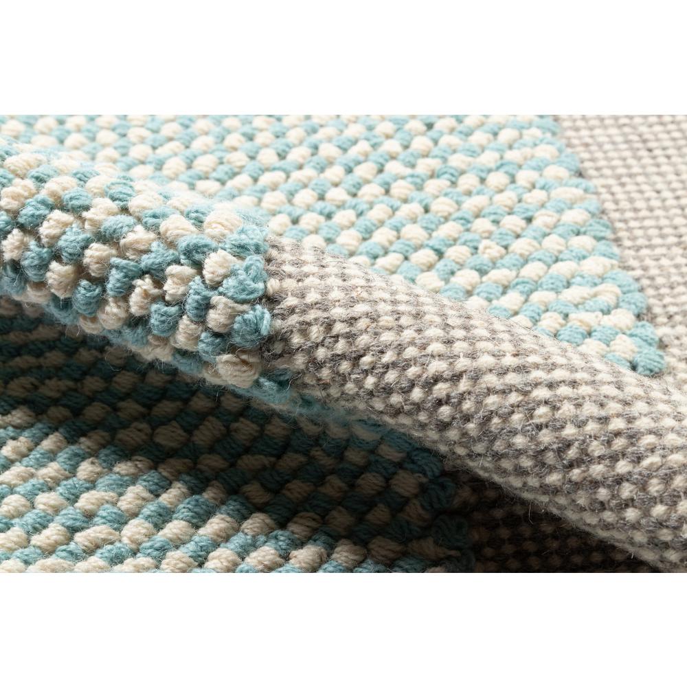 Contemporary Rectangle Area Rug, Blue, 5' X 7'6". Picture 4