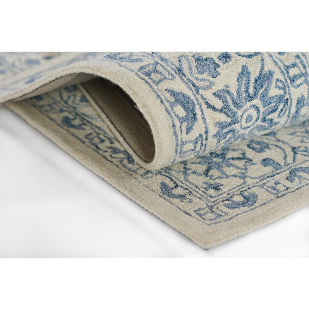 Transitional Rectangle Area Rug, Ivory, 5' X 8'. Picture 7
