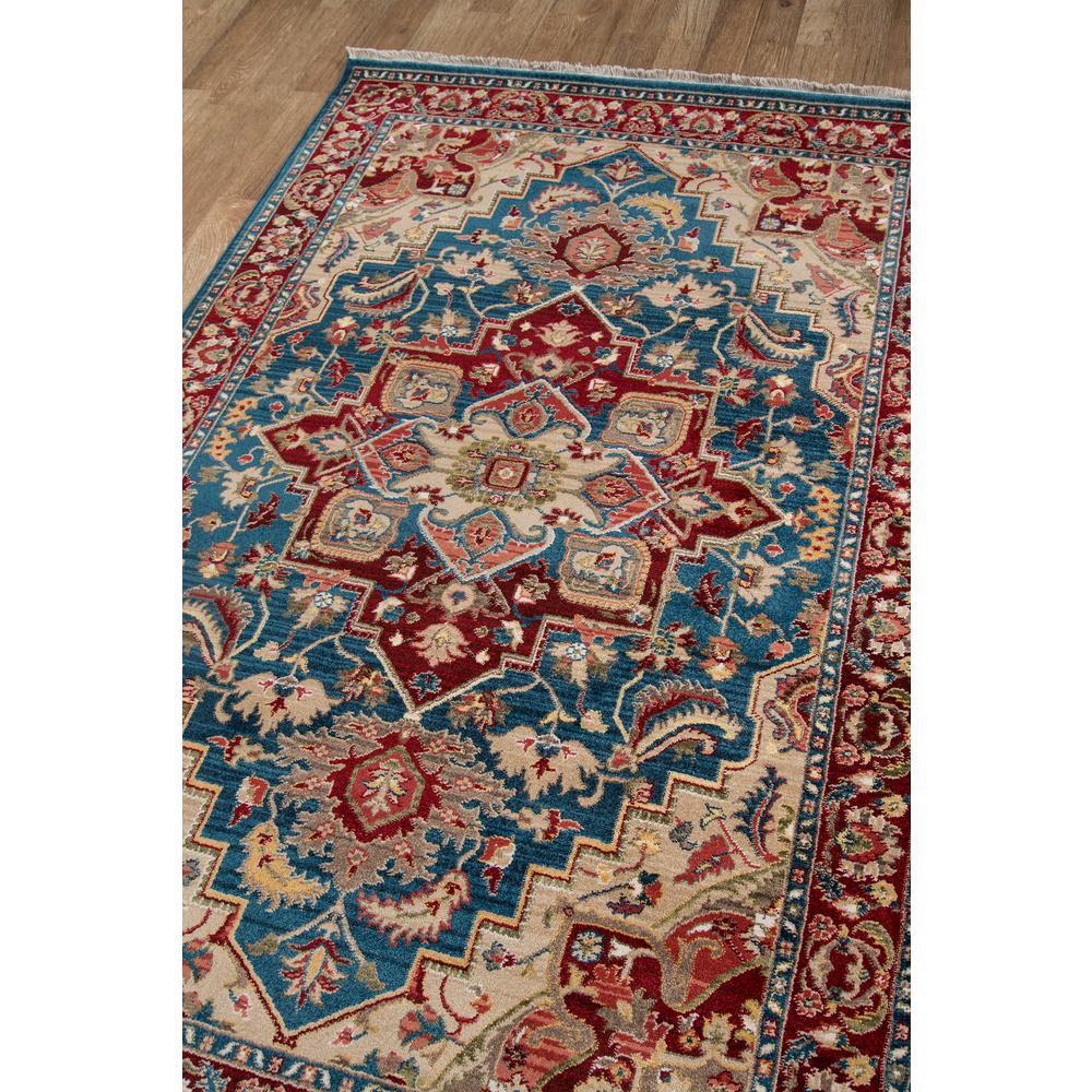 Traditional Round Area Rug, Blue, 5' X 5' Round. Picture 2
