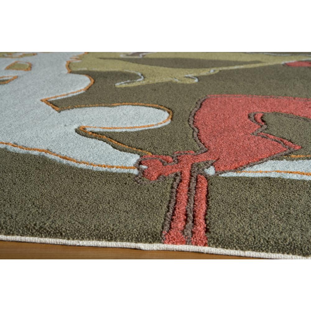 Contemporary Round Area Rug, Concrete, 5' X 5' Round. Picture 2