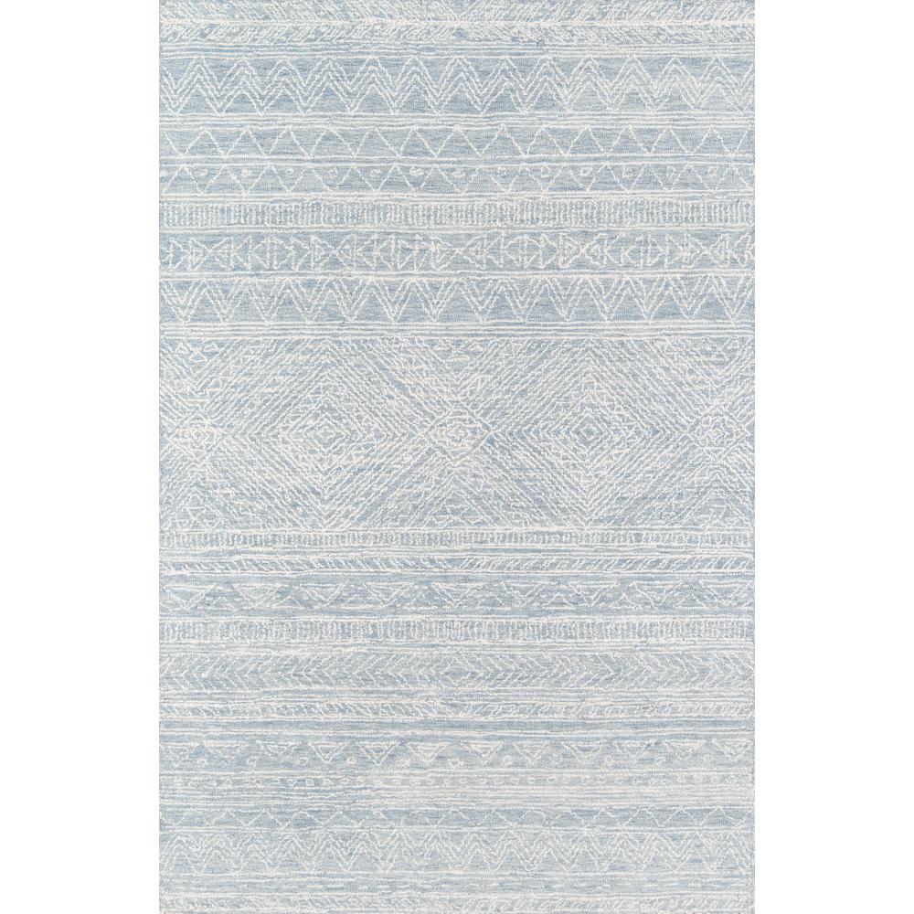 Contemporary Rectangle Area Rug, Light Blue, 5' X 8'. Picture 1