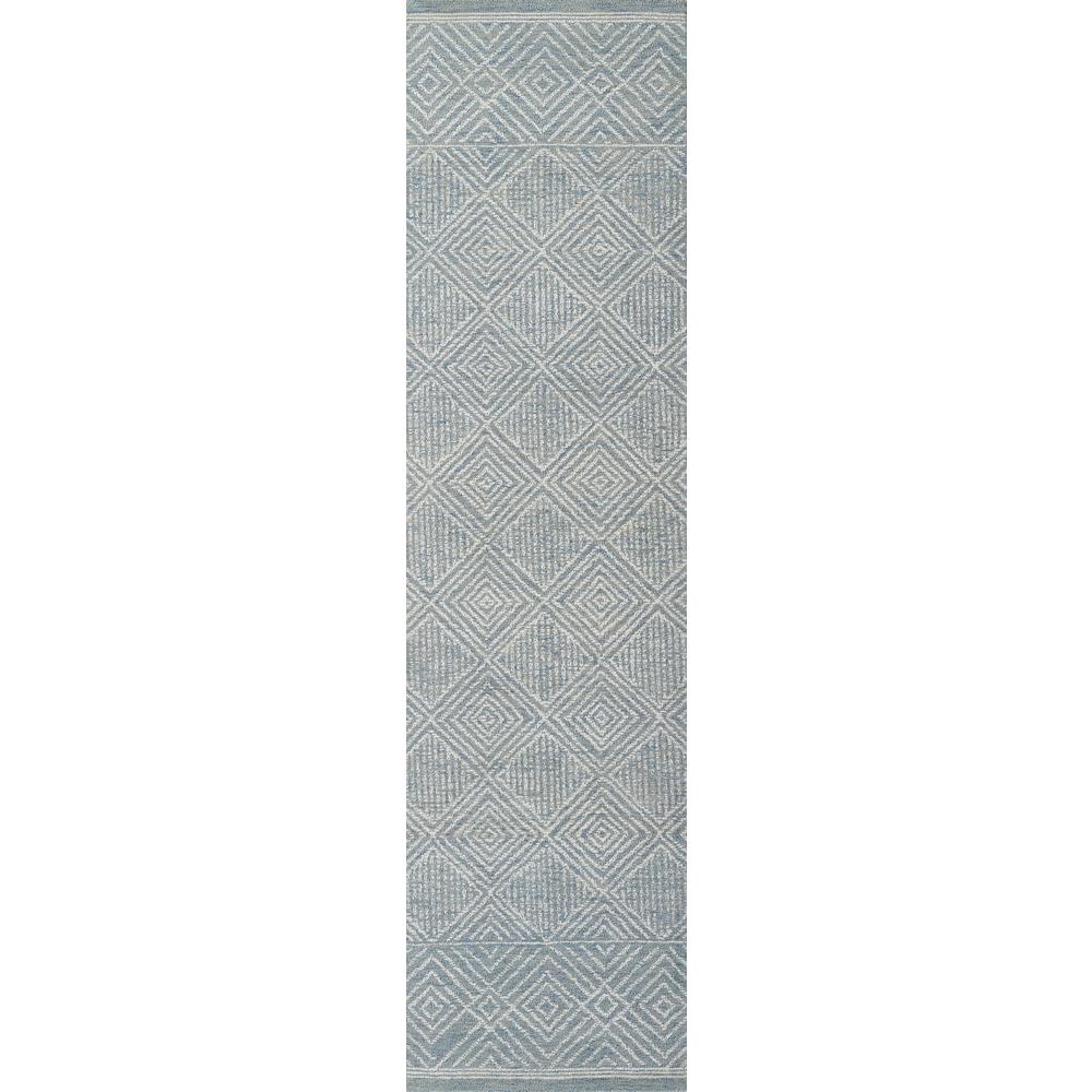 Contemporary Rectangle Area Rug, Blue, 5' X 8'. Picture 5