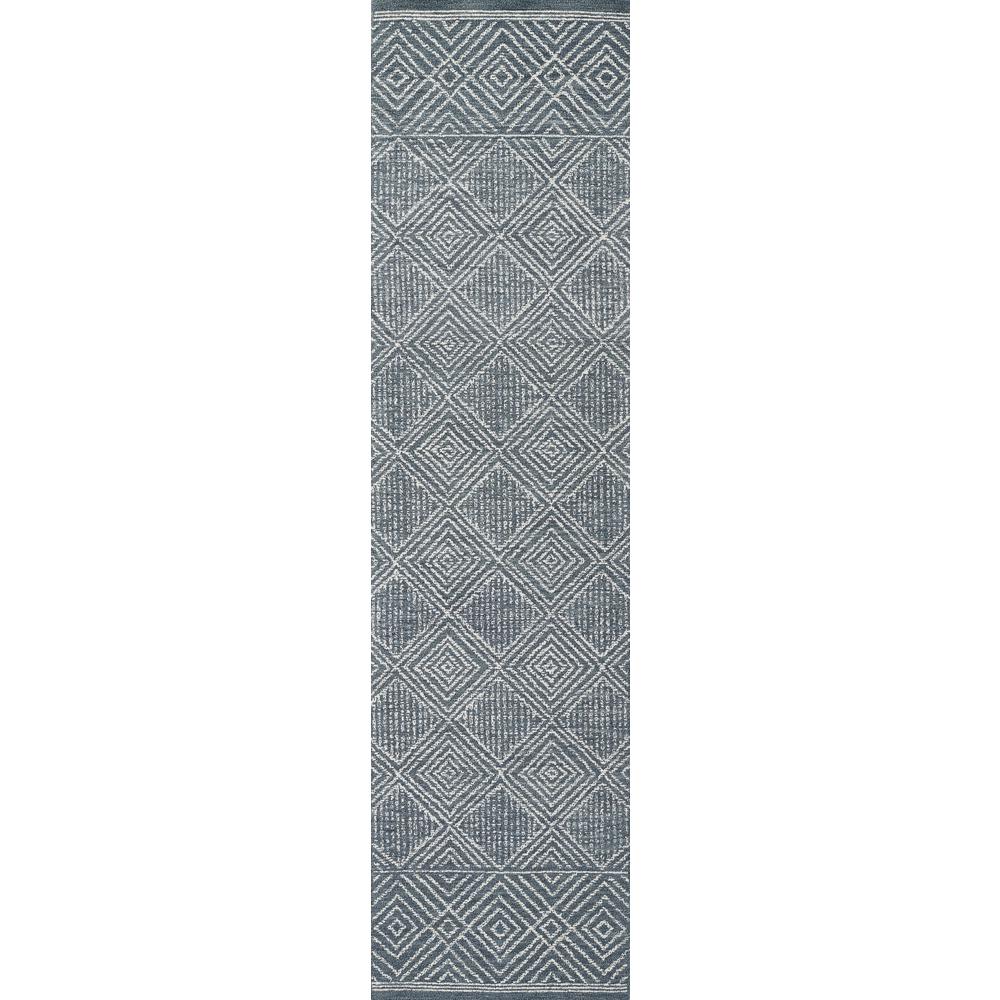Contemporary Rectangle Area Rug, Denim, 5' X 8'. Picture 5