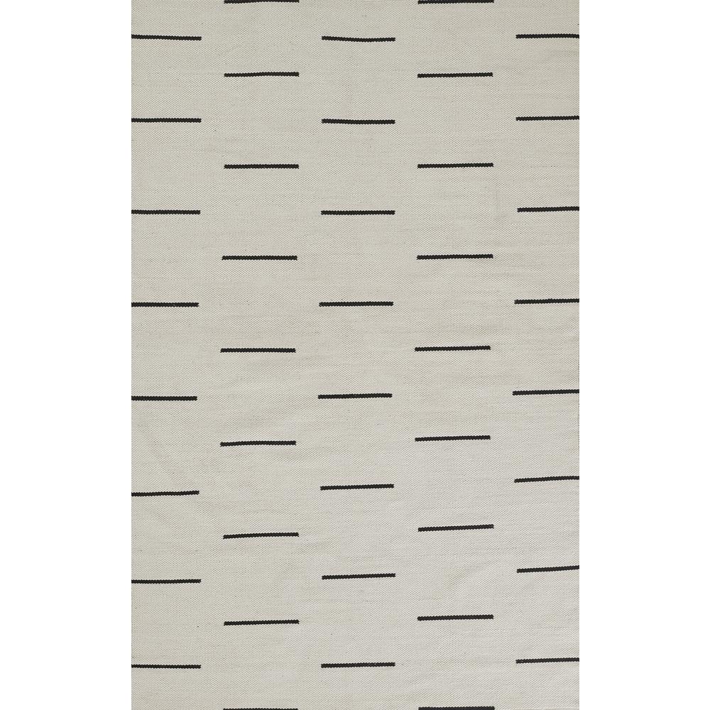 Contemporary Rectangle Area Rug, Ivory, 3'6" X 5'6". Picture 1