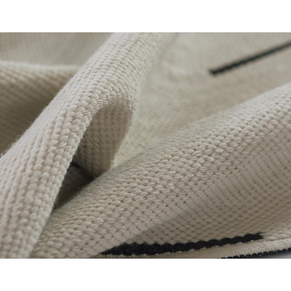 Contemporary Rectangle Area Rug, Ivory, 3'6" X 5'6". Picture 8