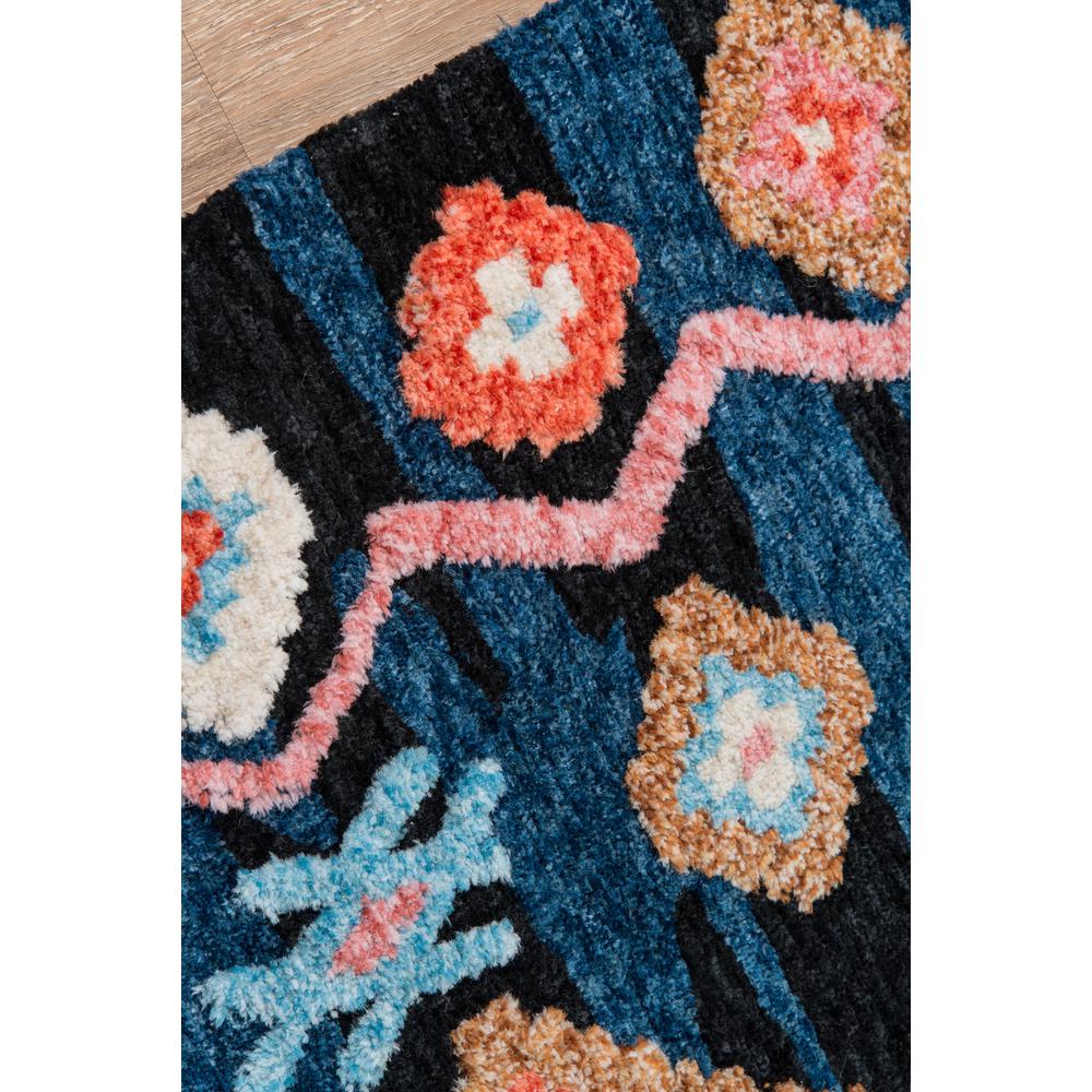 Contemporary Rectangle Area Rug, Navy, 5' X 7'6". Picture 3