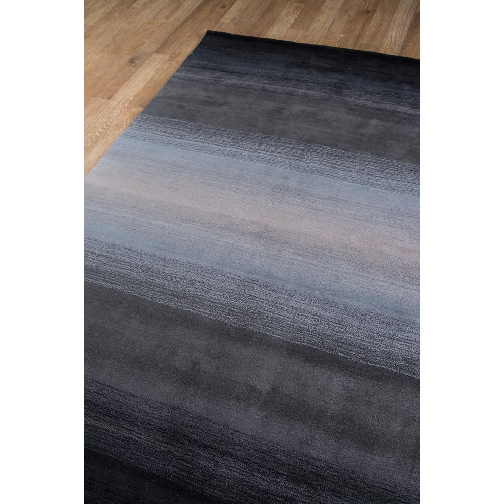 Contemporary Rectangle Area Rug, Midnight Black, 5' X 8'. Picture 2