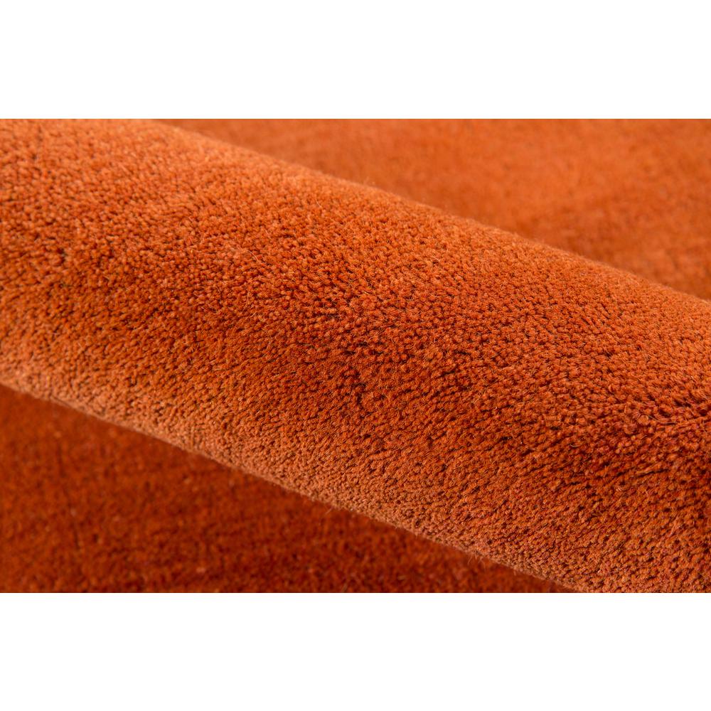 Contemporary Rectangle Area Rug, Paprika, 5' X 8'. Picture 4