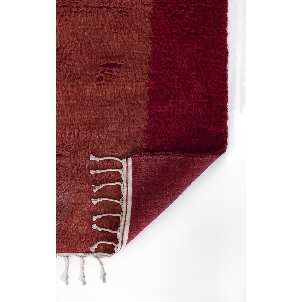 Contemporary Rectangle Area Rug, Red, 5' X 8'. Picture 3