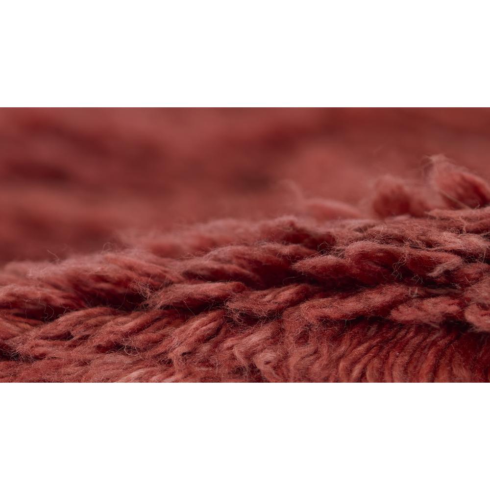 Contemporary Rectangle Area Rug, Red, 5' X 8'. Picture 4