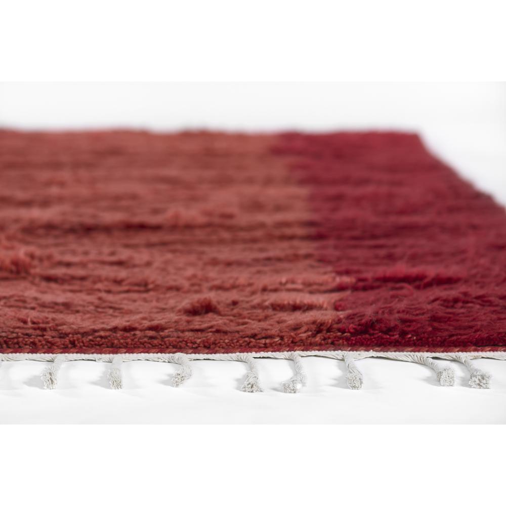 Contemporary Rectangle Area Rug, Red, 5' X 8'. Picture 6
