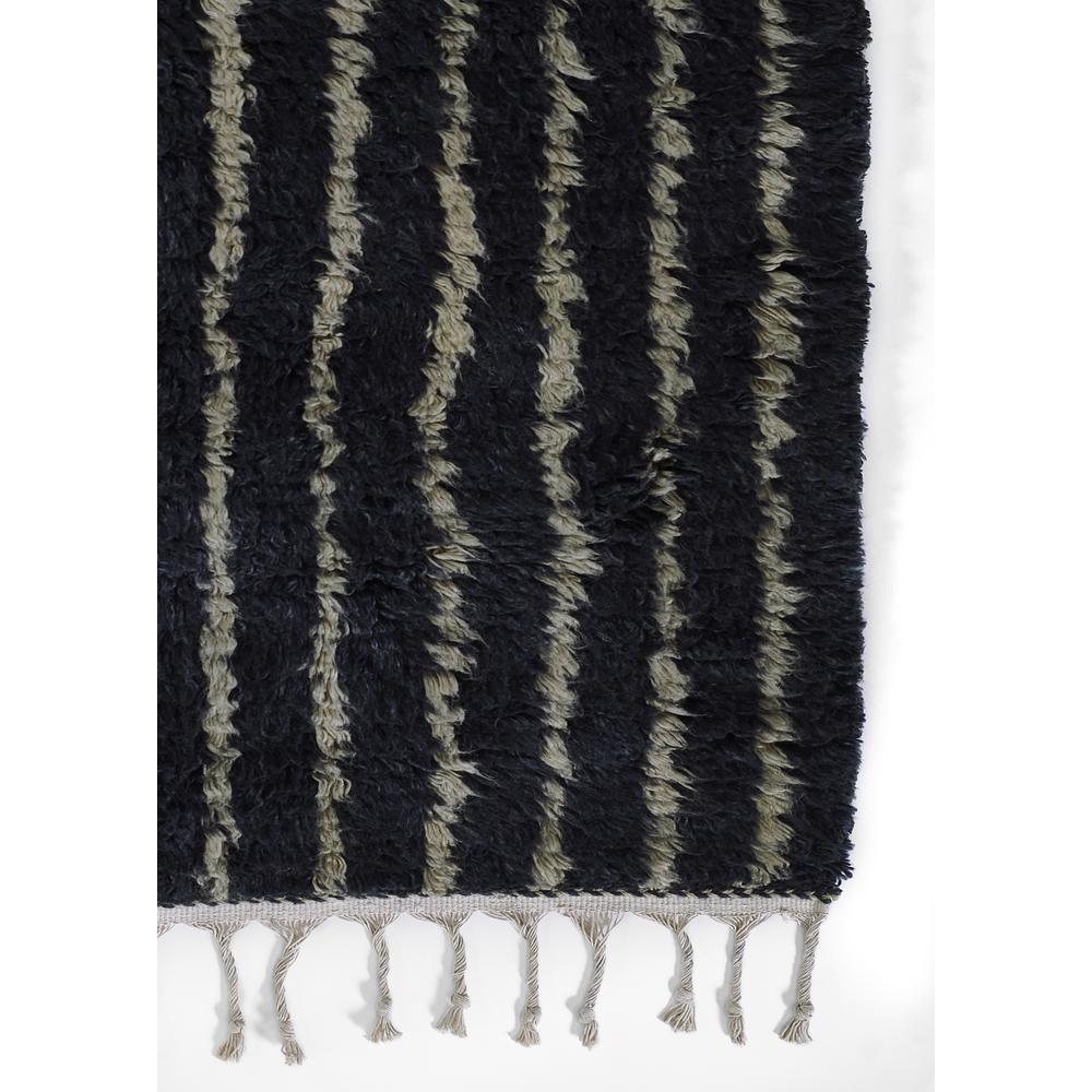 Contemporary Rectangle Area Rug, Navy, 5' X 8'. Picture 2