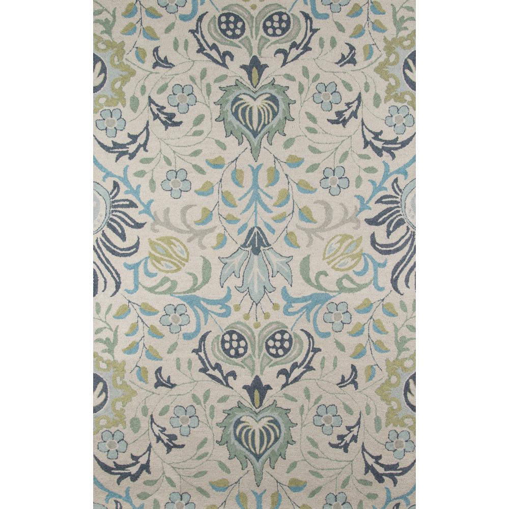Casual Rectangle Area Rug, Blue, 5' X 8'. Picture 1