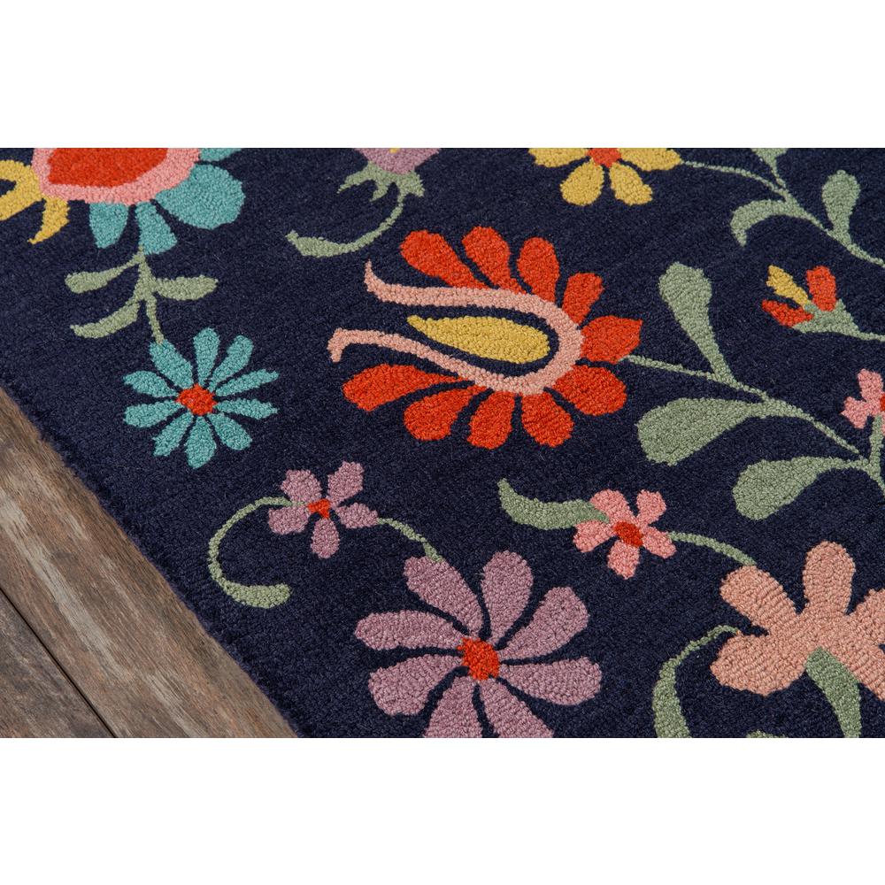 Casual Rectangle Area Rug, Navy, 5' X 8'. Picture 3