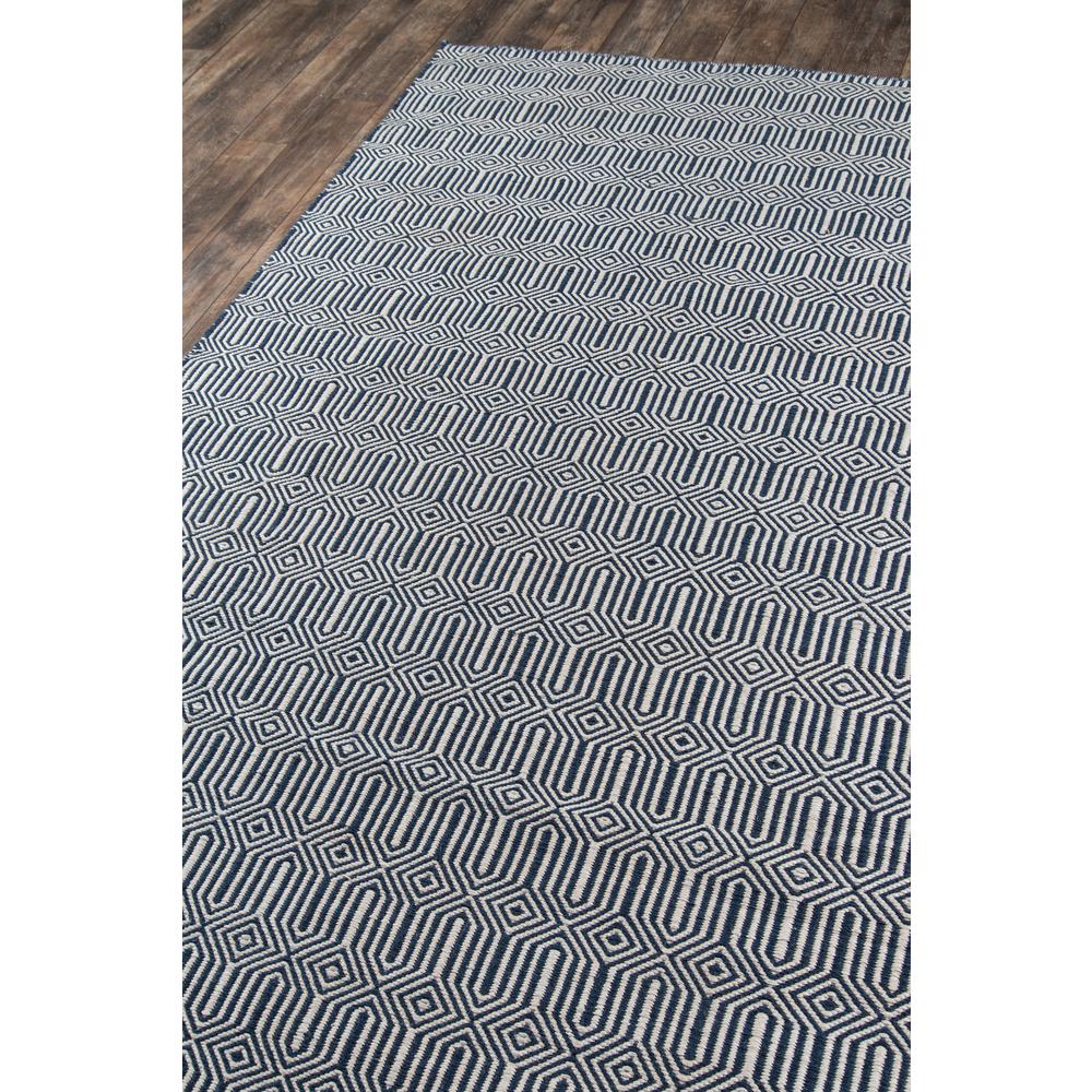 Contemporary Rectangle Area Rug, Navy, 5' X 7'6". Picture 2