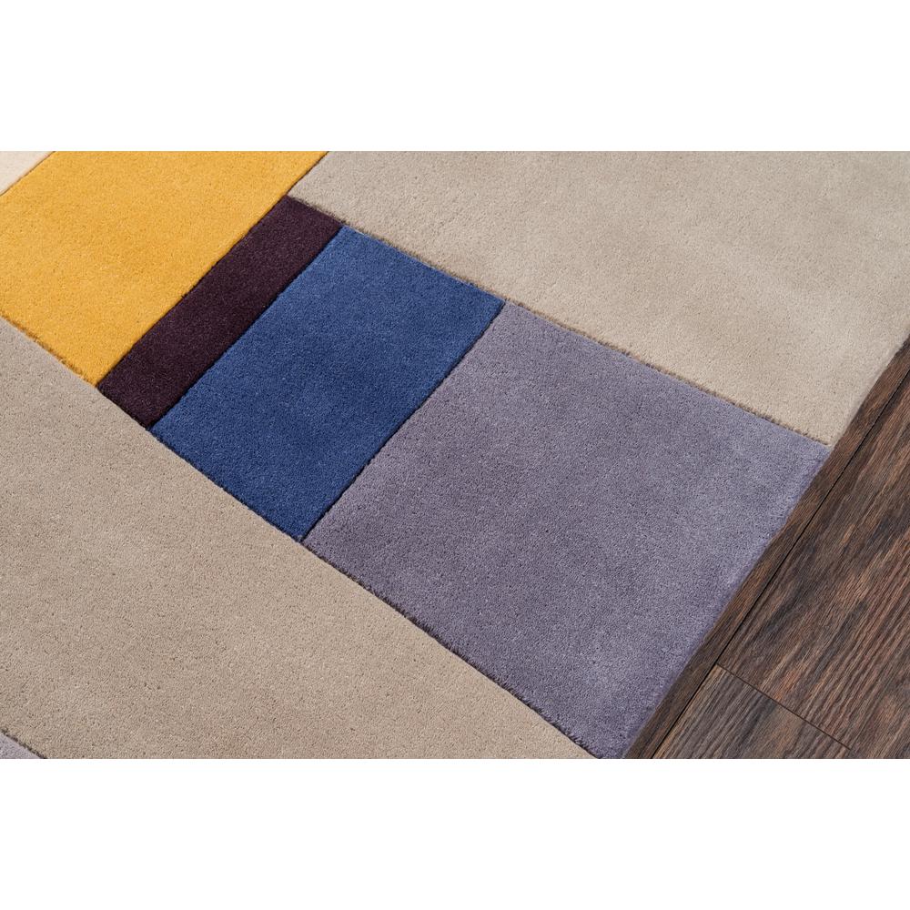 Contemporary Rectangle Area Rug, Grey, 3'6" X 5'6". Picture 3