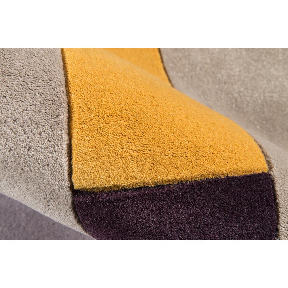 Contemporary Rectangle Area Rug, Grey, 3'6" X 5'6". Picture 4