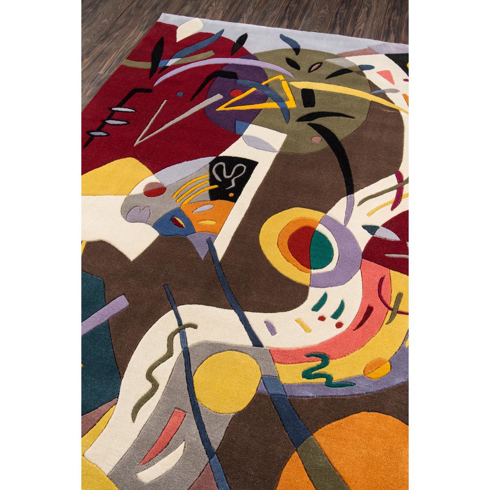 Contemporary Rectangle Area Rug, Multi, 3'6" X 5'6". Picture 2