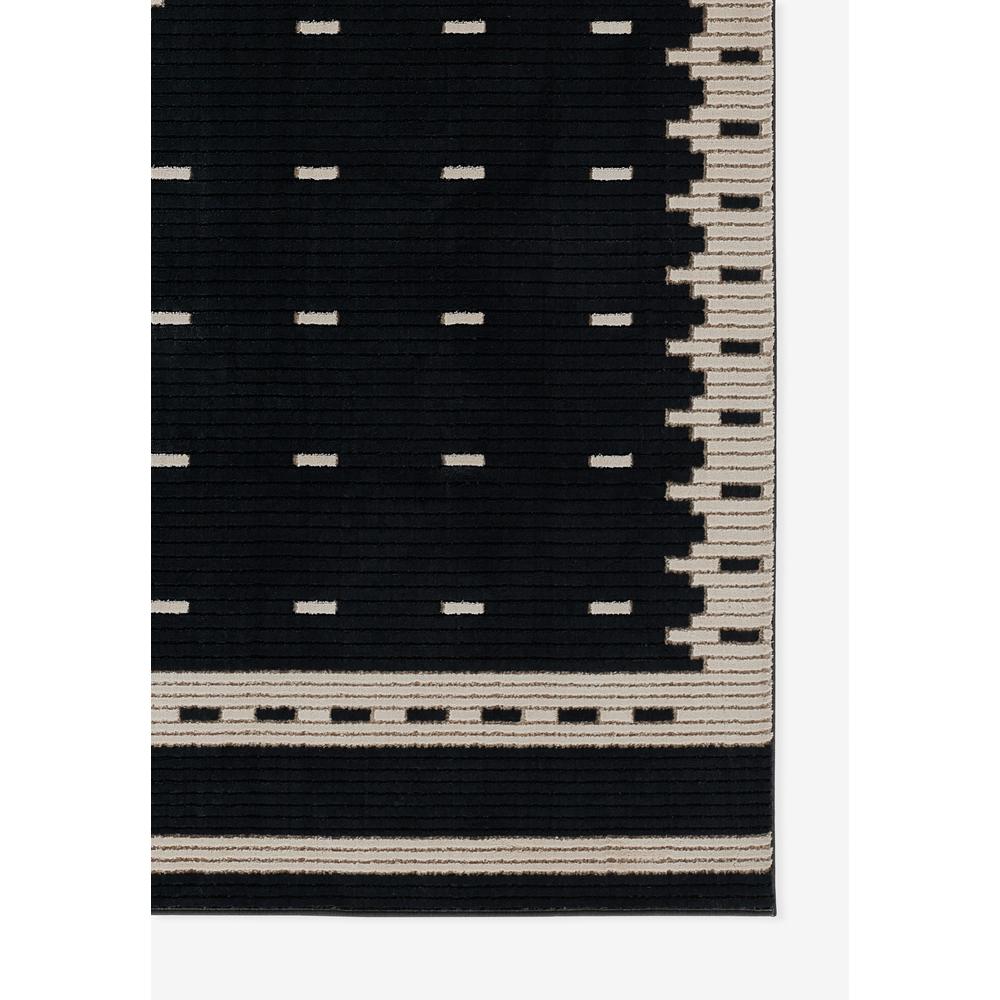 Contemporary Rectangle Area Rug, Black, 5'3" X 7'6". Picture 2