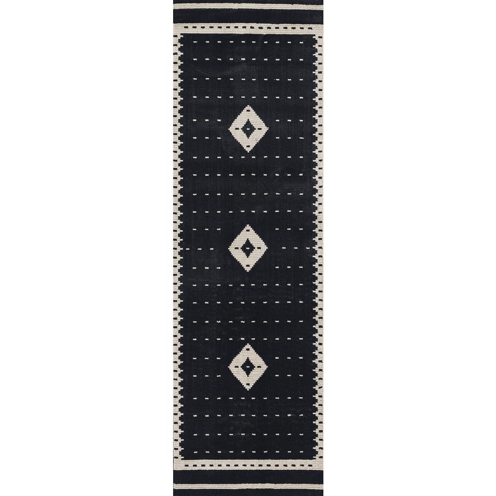 Contemporary Rectangle Area Rug, Black, 5'3" X 7'6". Picture 5