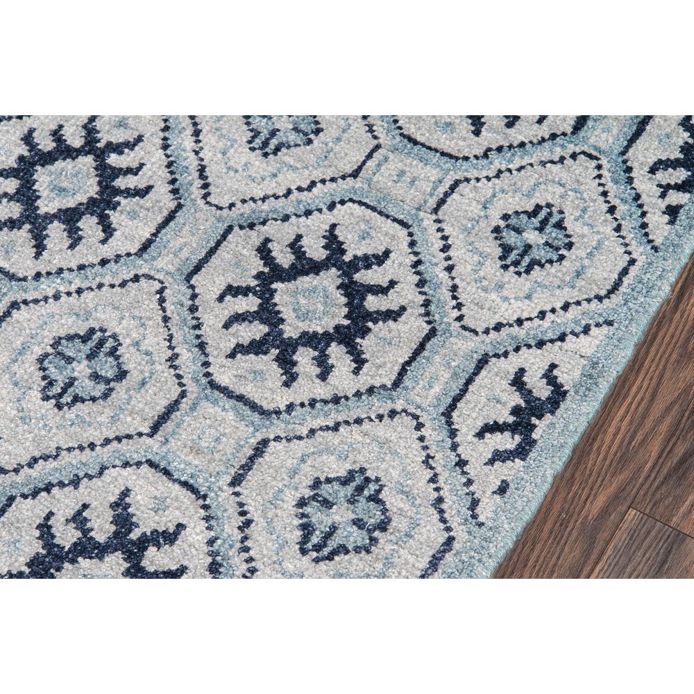 Contemporary Rectangle Area Rug, Blue, 5' X 8'. Picture 3
