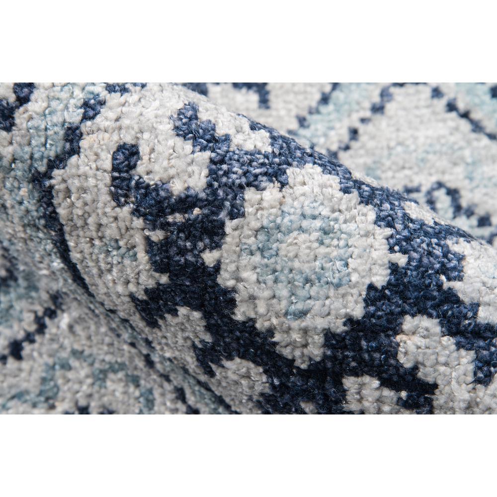 Contemporary Rectangle Area Rug, Blue, 5' X 8'. Picture 4