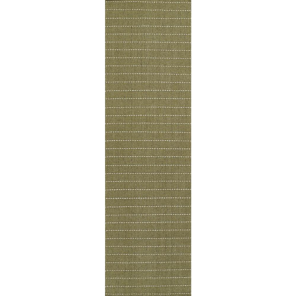 Contemporary Rectangle Area Rug, Green, 5' X 8'. Picture 5