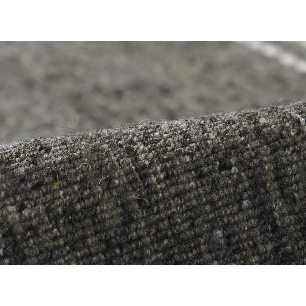 Contemporary Rectangle Area Rug, Charcoal, 8' X 10'. Picture 4