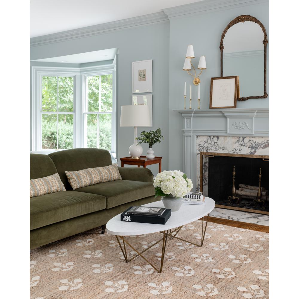 Contemporary Rectangle Area Rug, Natural, 5' X 8'. Picture 10