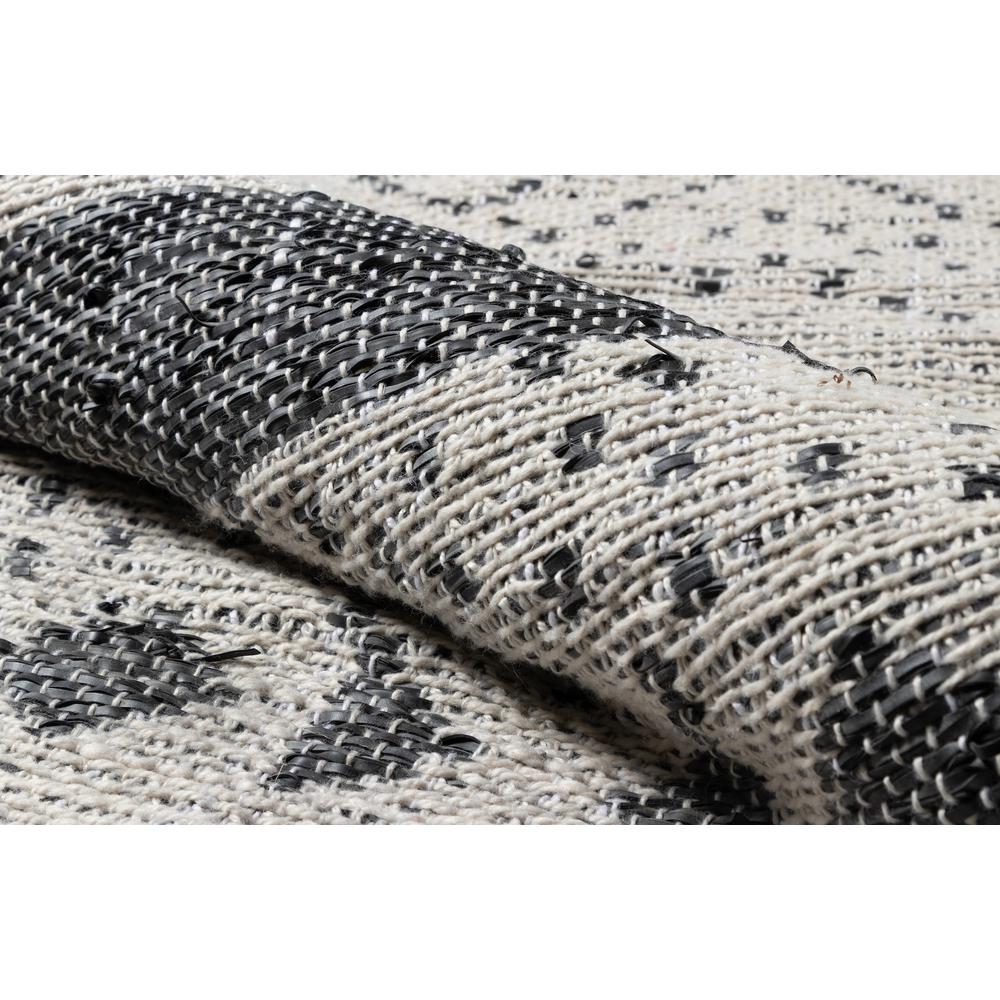 Contemporary Rectangle Area Rug, Black, 7'9" X 9'9". Picture 4