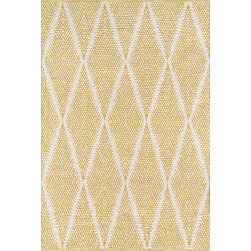 Contemporary Rectangle Area Rug, Citron, 5' X 7'6". Picture 1