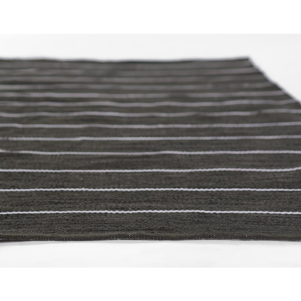 Contemporary Rectangle Area Rug, Black, 3'6" X 5'6". Picture 5