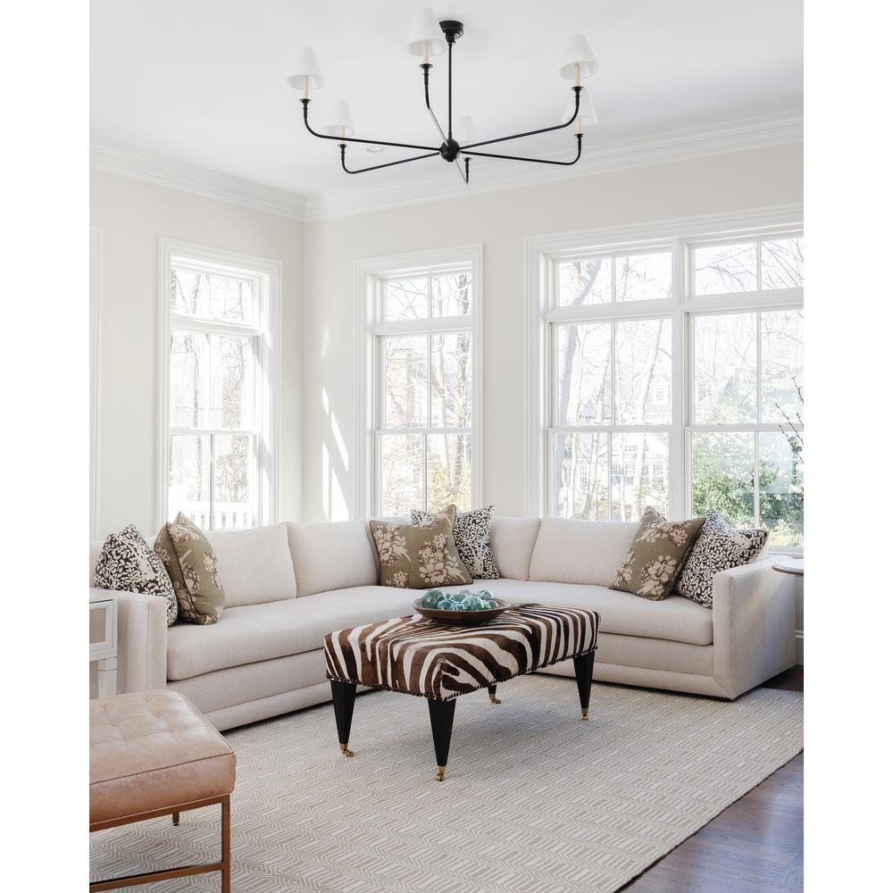 Contemporary Rectangle Area Rug, Beige, 3'6" X 5'6". Picture 12